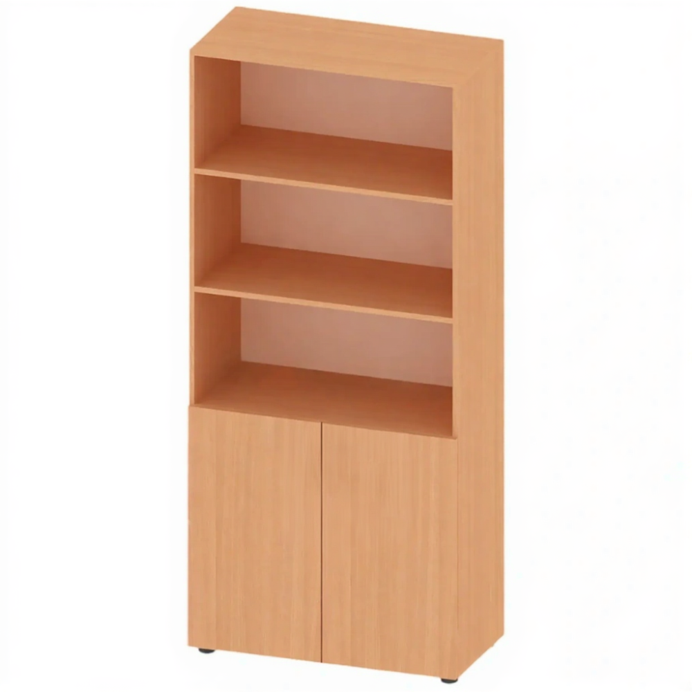 Шкаф канцелярский с 2-мя дверками, 1800 мм, ШК-АД-23, Бук Бавария Светлый