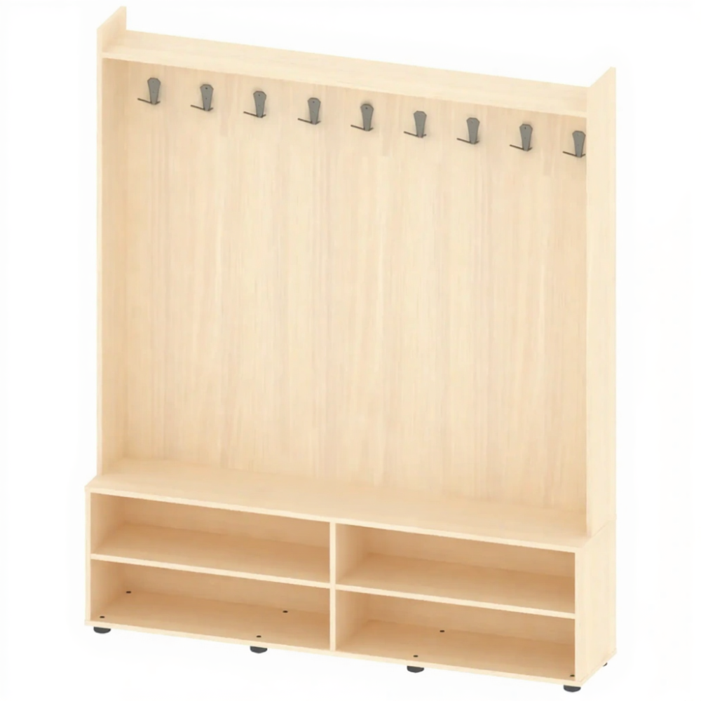 Гардеробная школьная 1500 мм СТЕ-ШП-57-2