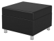 Пуф модульный на металлокаркасе 600х610х425 мм 790.П-Ч (обивка - экокожа черный, м/к квадратная труба)