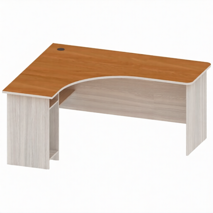 Стол компьютерный угловой левый с нишей под системный блок ОФ-СТ-14