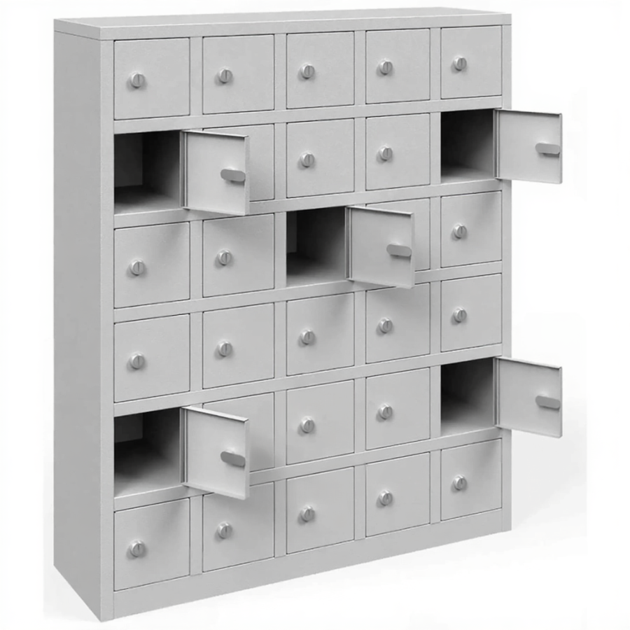 Шкаф металлический навесной ШМН-30 (30 ячеек)