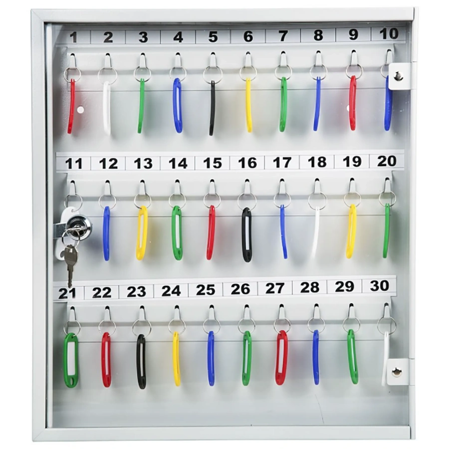 Ключница с прозрачной дверцей КЛС-30 (с брелками)