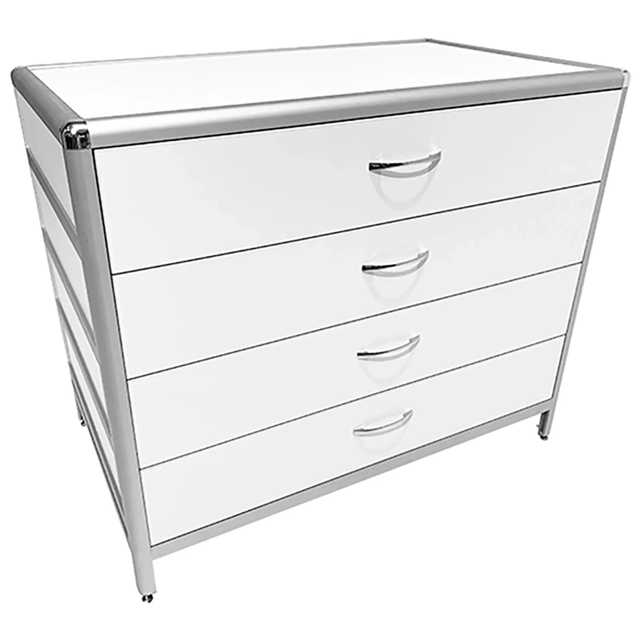 Стол-тумба лабораторная MED 12.007al (белый)