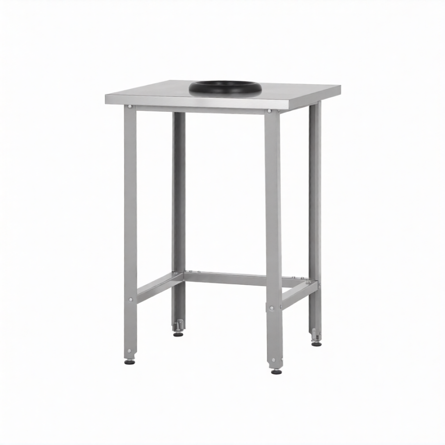 Стол СПРн 860х600х600 «Norma Ral» сбор отходов (полка-обвязка разборная; ножка проф., тр. 40)