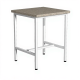 Стол лабораторный для весов (камень) СЛ/2 (400х600х750) (столешница гранит серый, каркас белый)