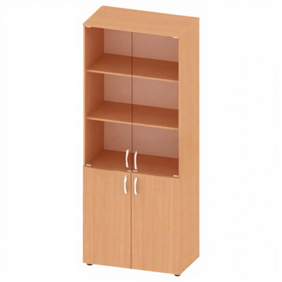 Шкаф для документов канцелярский, стекло, 800 мм ШК-ДУ-40