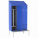 Шкаф для одежды металлический ШРВ-П-1200 на подставке со скамьей